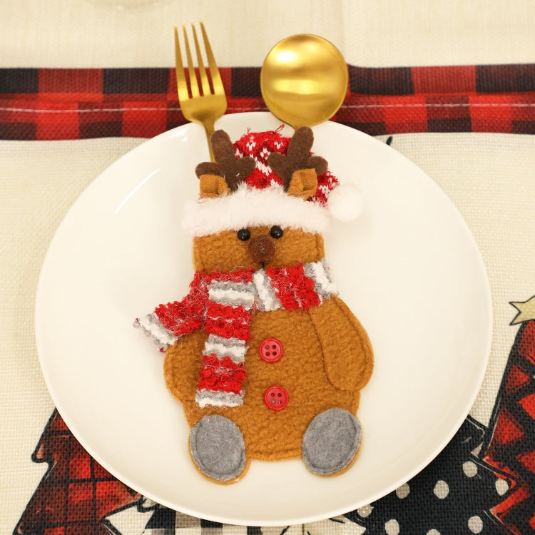 Christmas Table Decorations Home Cartoon Knife and Fork Cover