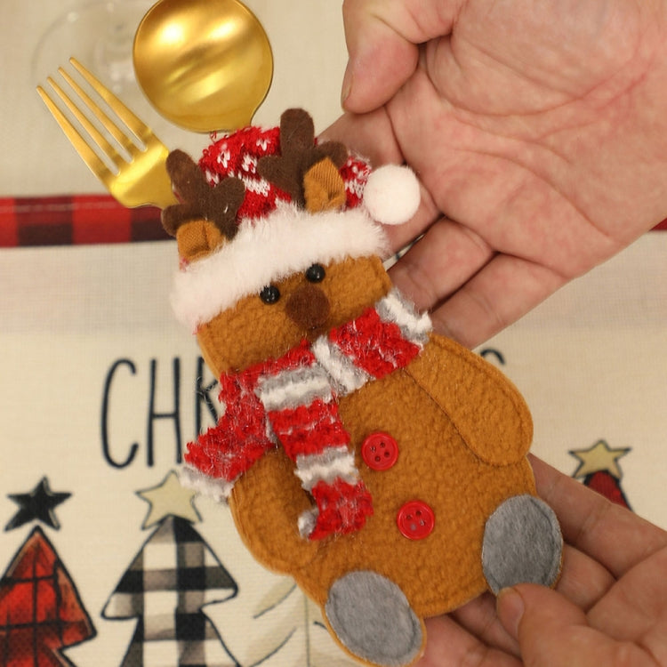 Christmas Table Decorations Home Cartoon Knife and Fork Cover