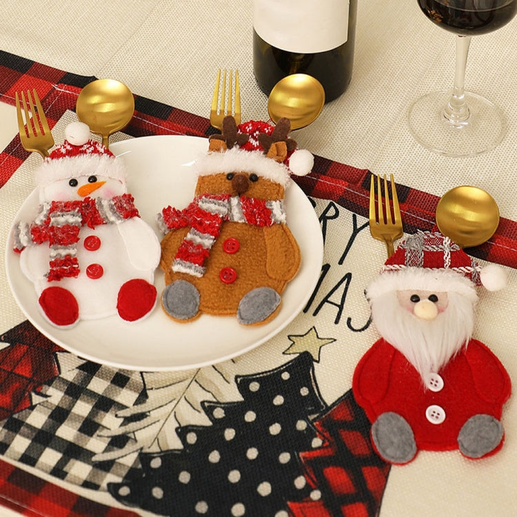 Christmas Table Decorations Home Cartoon Knife and Fork Cover