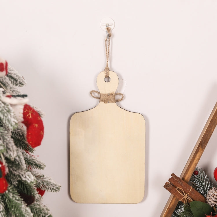 Christmas Gingerbread Man Decoration Wooden Sign Ornaments Store Welcome Pendant