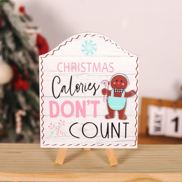 Wooden Cookie Man Store Welcome Ornaments Christmas Wooden Sign Decoration