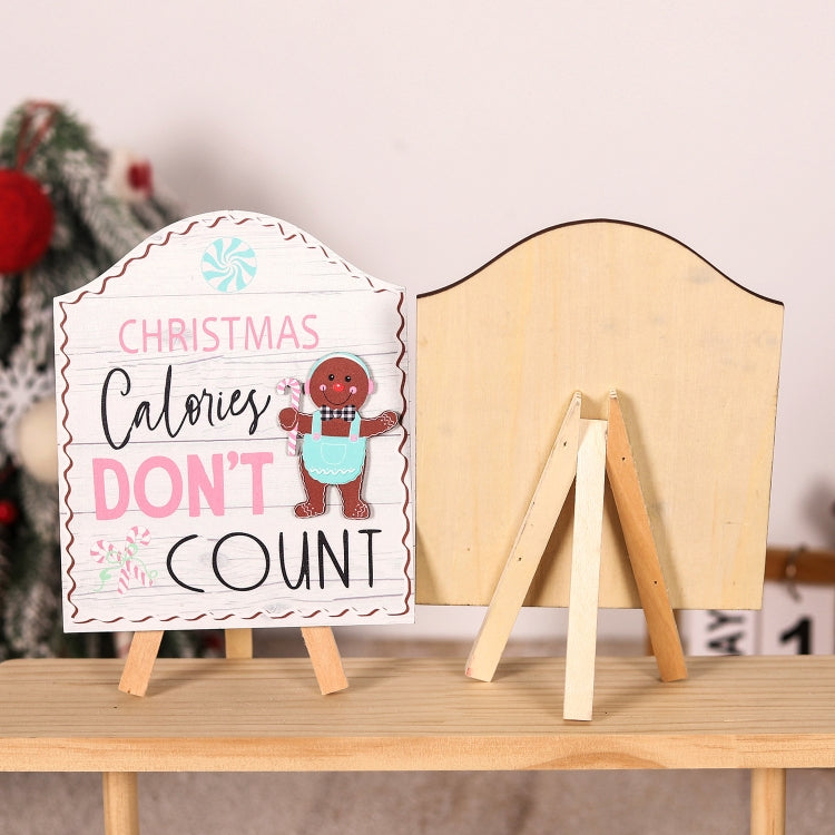 Wooden Cookie Man Store Welcome Ornaments Christmas Wooden Sign Decoration