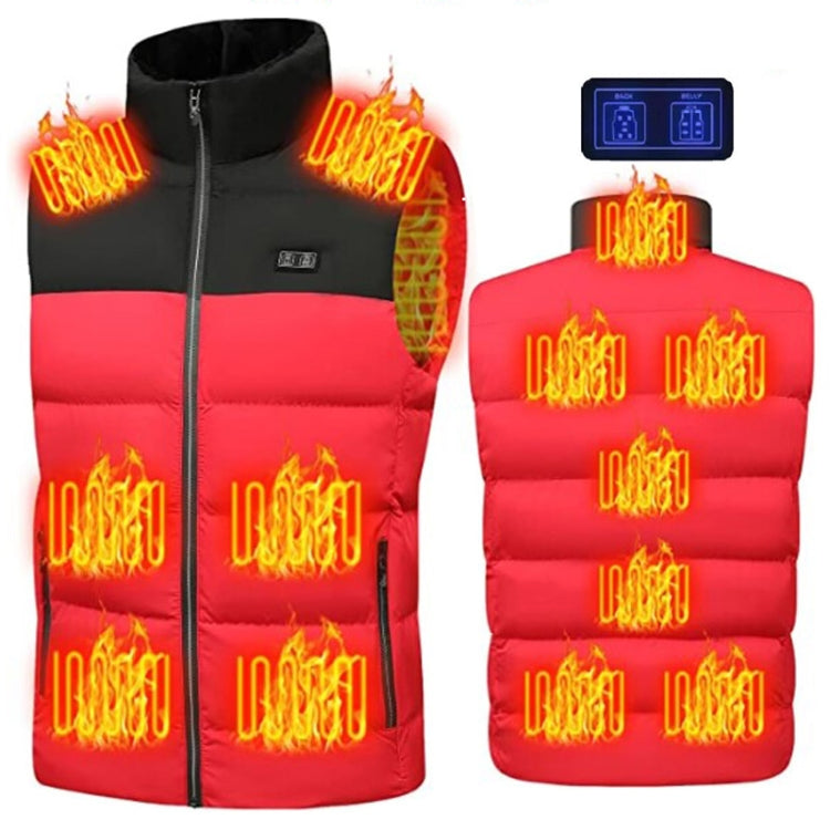 Winter Smart Dual-control 13-zone Charging Heating Vest, Size: S