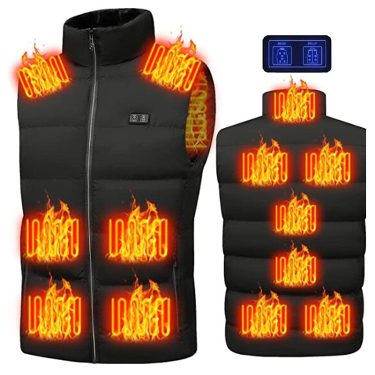 Winter Smart Dual-control 13-zone Charging Heating Vest, Size: M