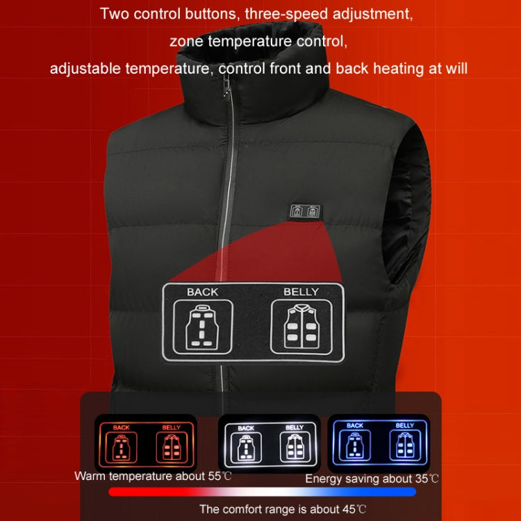 Winter Smart Dual-control 13-zone Charging Heating Vest, Size: XXXL