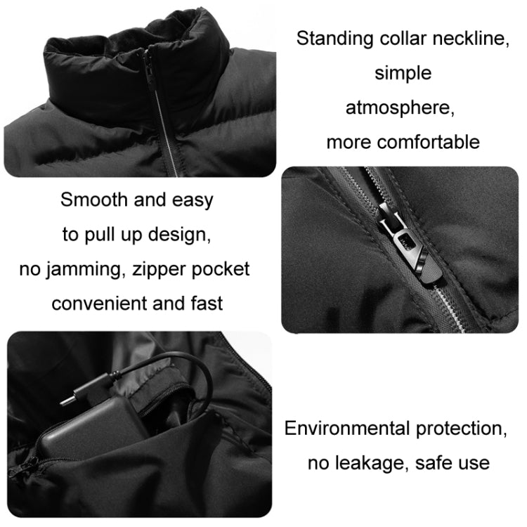 Winter Smart Dual-control 13-zone Charging Heating Vest, Size: XXL