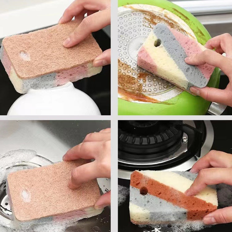 5pcs Kitchen Cleaning Sponge Wipe Rag Dishcloth