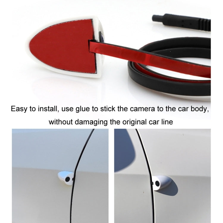 5 Inch AHD Video Monitor Car Reversing High-Definition Camera, Specification: Folding Screen Video Recording + Side Mounting