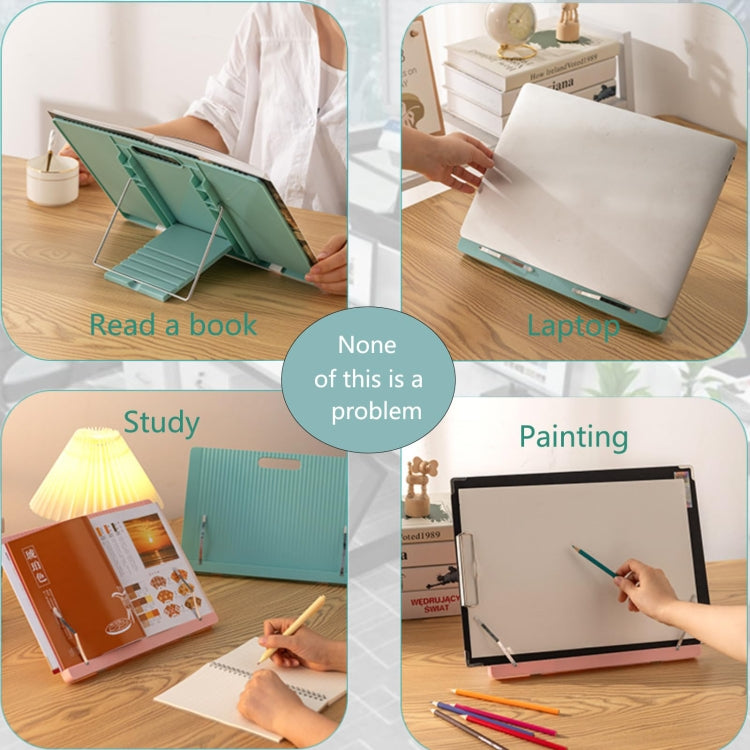 Student Reading Stand Desktop Adjustable Book Holder Folding Tablet Stand
