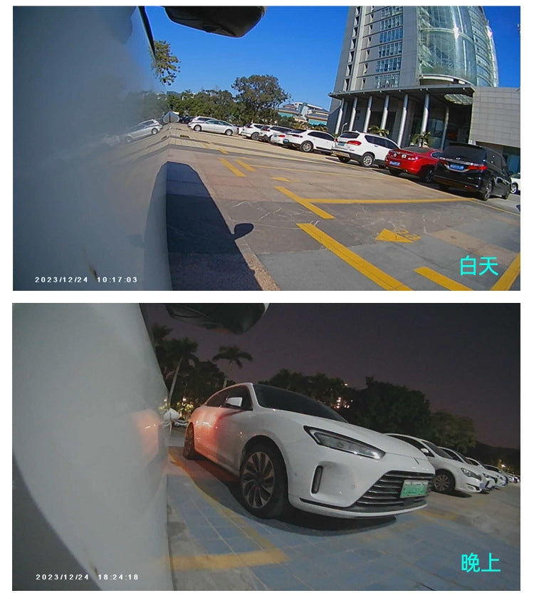 5 Inch Carplay Portable Surveillance Video Car Display, Specification: With White Two-way Camera Side-mounted