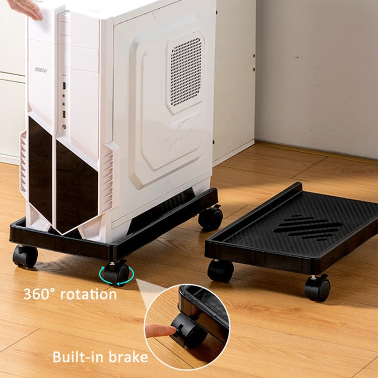 Computer Host Bracket Desktop Chassis Mobile Tray Base Heightening Rack with Pulley, Spec: Universal Wheel