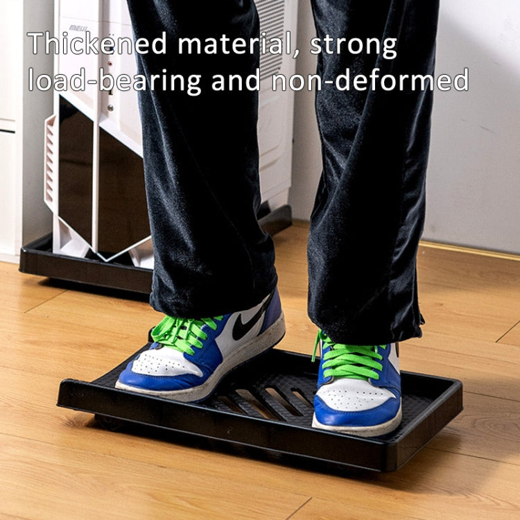 Computer Host Bracket Desktop Chassis Mobile Tray Base Heightening Rack with Pulley, Spec: Universal Wheel + Straight Wheel