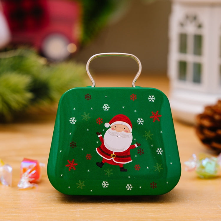 Christmas Decorations Handbag-shaped Candy Box Children Gift Iron Box