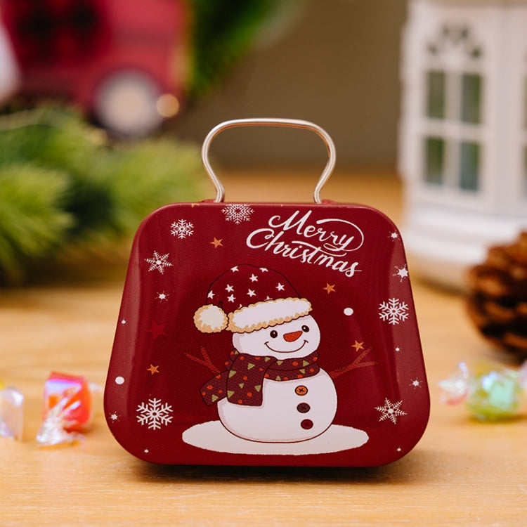 Christmas Decorations Handbag-shaped Candy Box Children Gift Iron Box