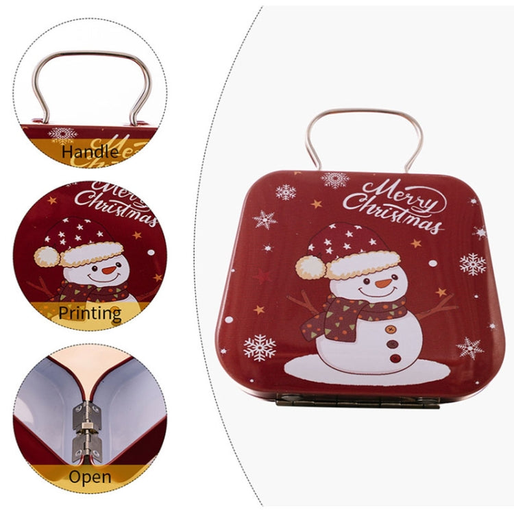 Christmas Decorations Handbag-shaped Candy Box Children Gift Iron Box