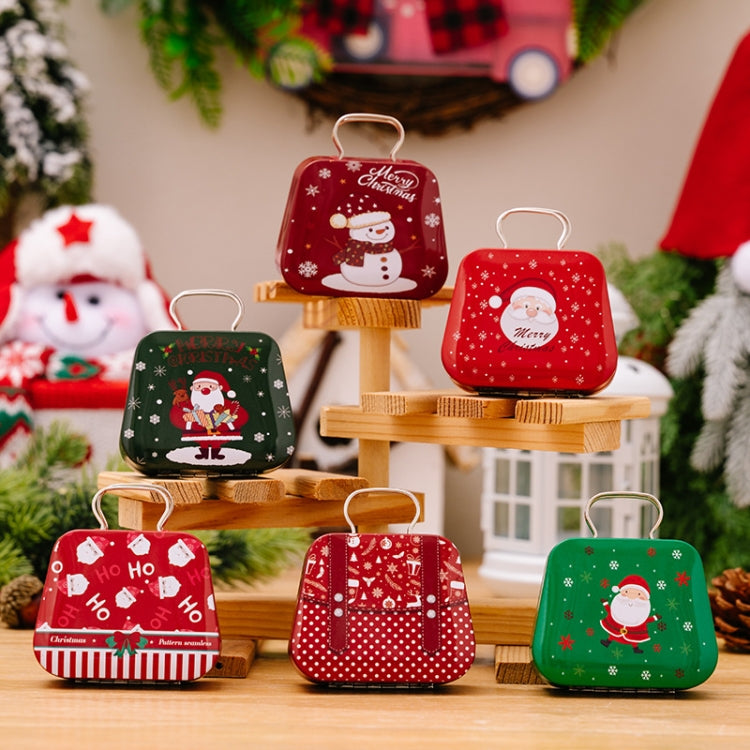 Christmas Decorations Handbag-shaped Candy Box Children Gift Iron Box