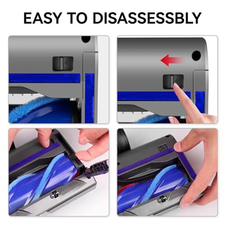 For Dyson V7 V8 V10 V11 V15 Soft Velvet Suction Head With Full Range Dust Display Light
