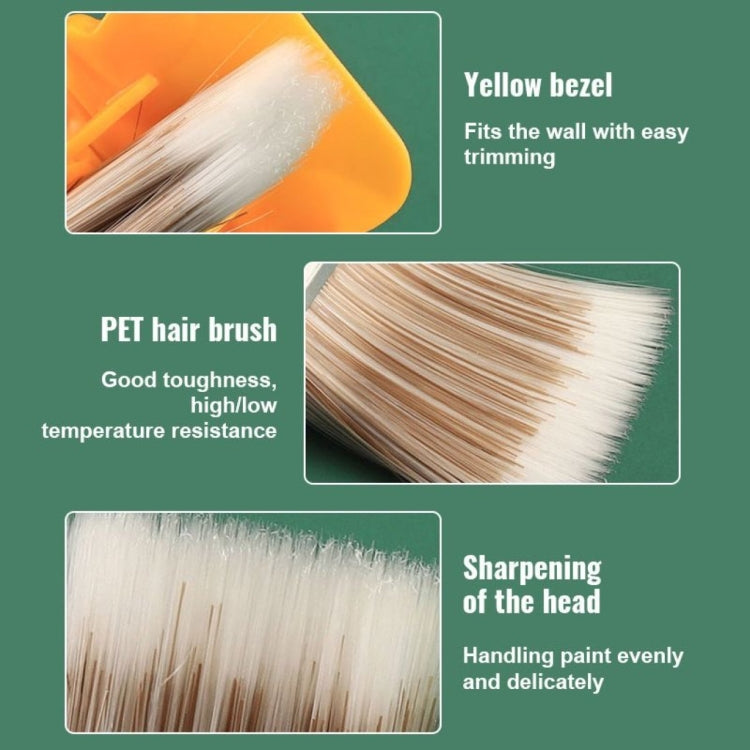 Color Separation Paint Brush Interior Wall Roof Paint Brush Latex Paint Trimming Color Separator - Red