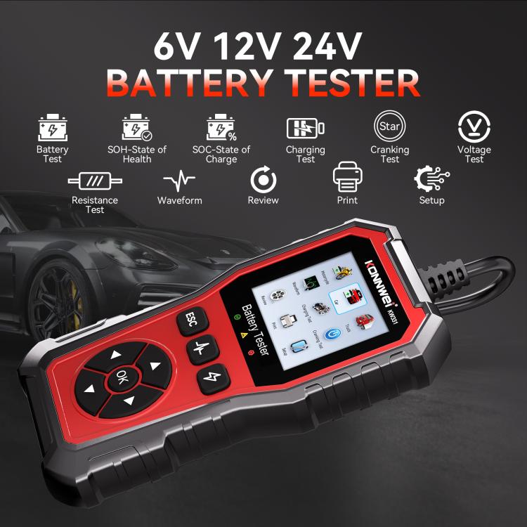 KONNWEI Automotive OBD2 Fault Diagnostic Tool Engine Code Reader 13 Languages