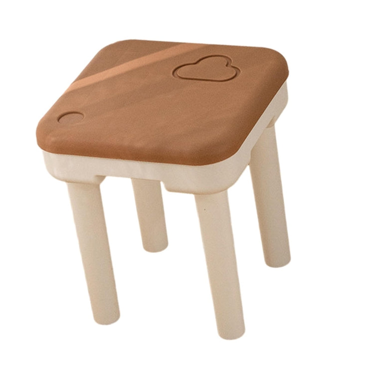 Detachable Children Small Stool Non-slip Low Chair Shoe Changing Stool, Color: Clouds Khaki