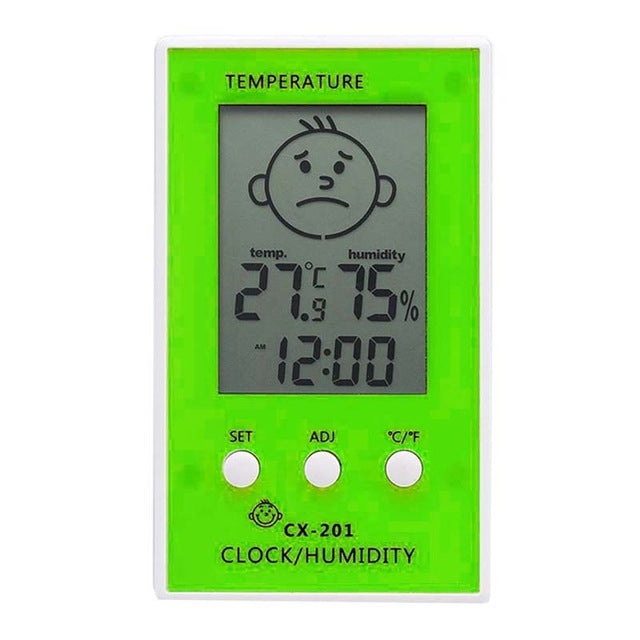 Indoor Outdoor Thermometer Precise Hygrometer Digital Clock Temperature Logger