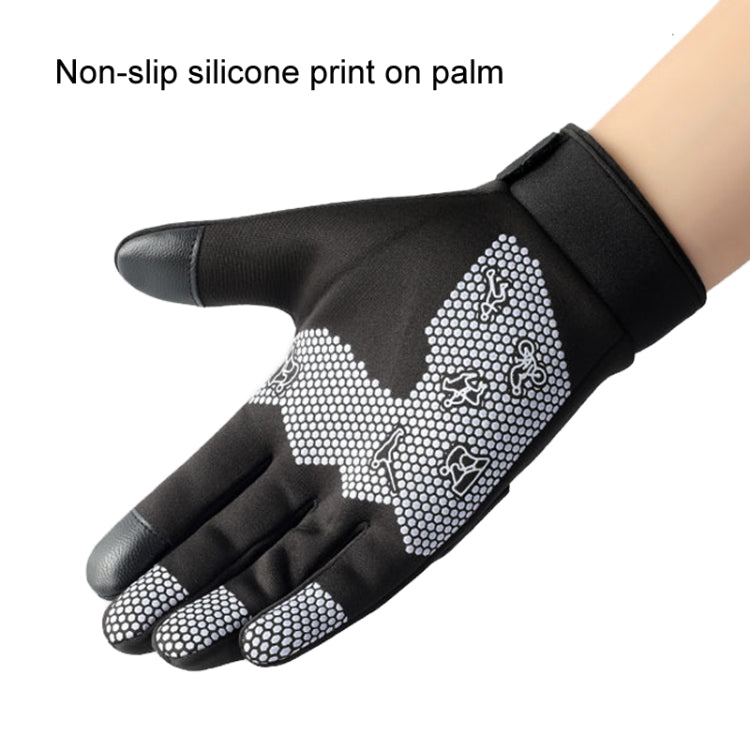 LANYIER Fall Winter Men Outdoor Motorcycle Gloves Riding Warm Windproof Anti-Slip Waterproof Touch Screen Gloves, Size: Average