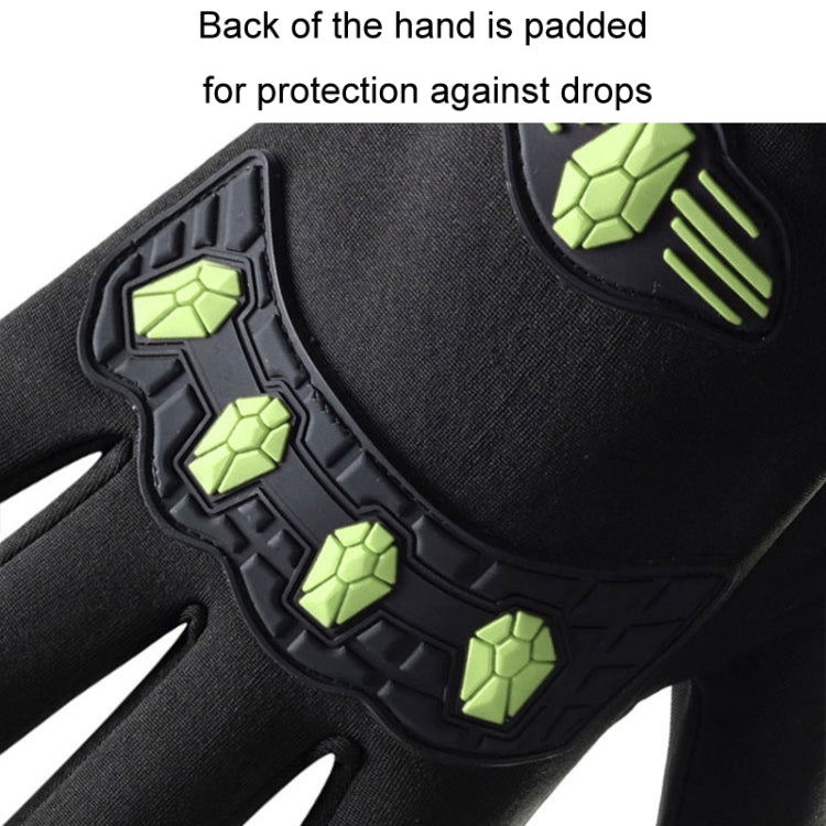 LANYIER Fall Winter Men Outdoor Motorcycle Gloves Riding Warm Windproof Anti-Slip Waterproof Touch Screen Gloves, Size: Average