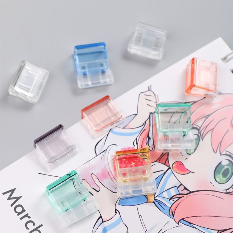 30pcs Anti-Roll Retainer Push-Pull Clip A4 Paper Loose-leaf Clip - Random Color