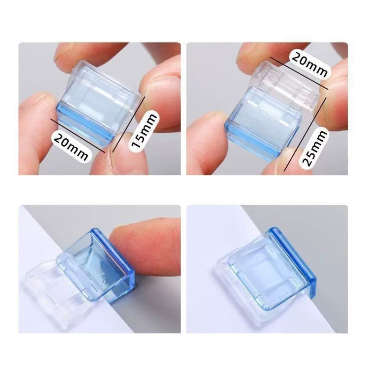 30pcs Anti-Roll Retainer Push-Pull Clip A4 Paper Loose-leaf Clip - Random Color