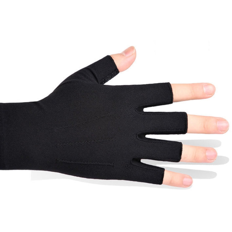 Outdoor Bicycle Riding Fishing Gloves Thin Breathable Anti-UV Sports Ice Silk Gloves, Style: Men Full Finger Gray