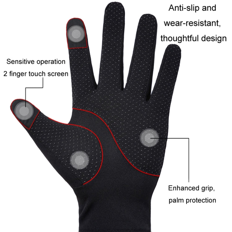 Outdoor Bicycle Riding Fishing Gloves Thin Breathable Anti-UV Sports Ice Silk Gloves, Style: Men Half Finger Gray