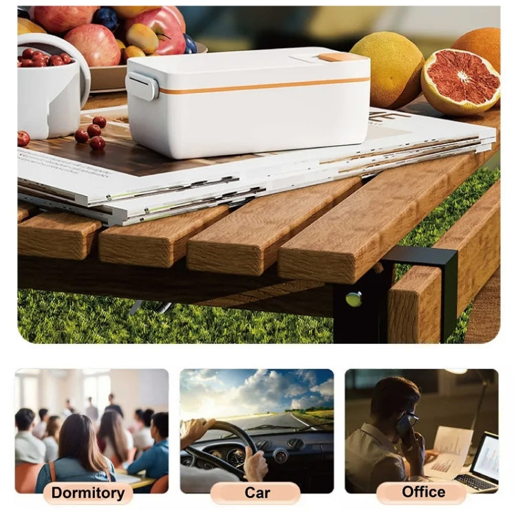 1000ml Wireless Heating Lunch Box USB Rechargeable Bento Box English Version