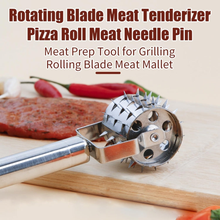 Stainless Steel Home Steak Tenderizer Kitchen Rolling Meat Loosening Tool