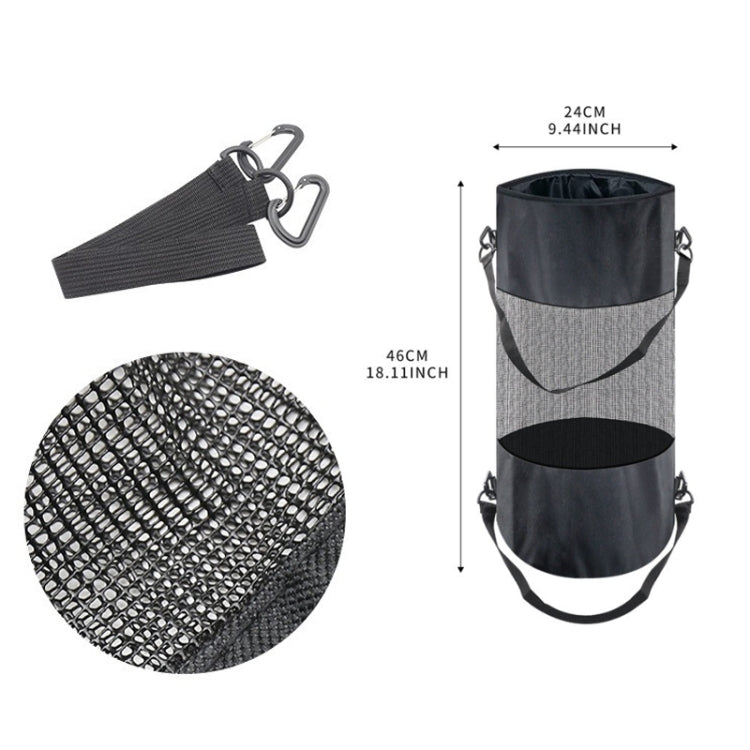 Outdoor Camping Yacht Windproof Drawstring Sundries Folding Storage Bag - 24x46cm