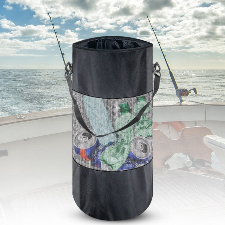 Outdoor Camping Yacht Windproof Drawstring Sundries Folding Storage Bag - 24x46cm