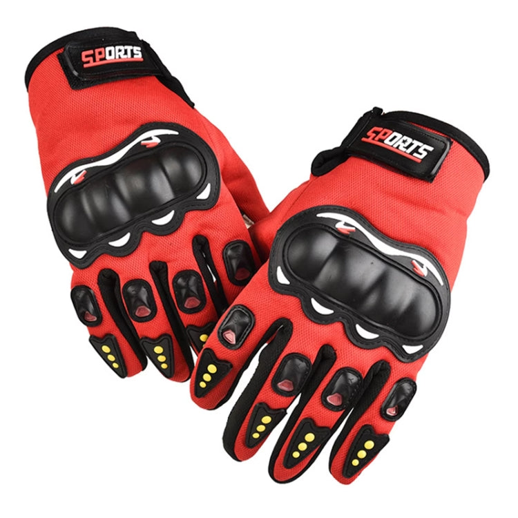 Motorcycle Gloves Men Riding Racing Anti-Slip Hard Shell Outdoor Full Finger Touchscreen Gloves, Size: Average