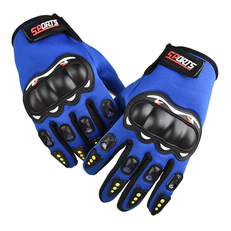 Motorcycle Gloves Men Riding Racing Anti-Slip Hard Shell Outdoor Full Finger Touchscreen Gloves, Size: Average