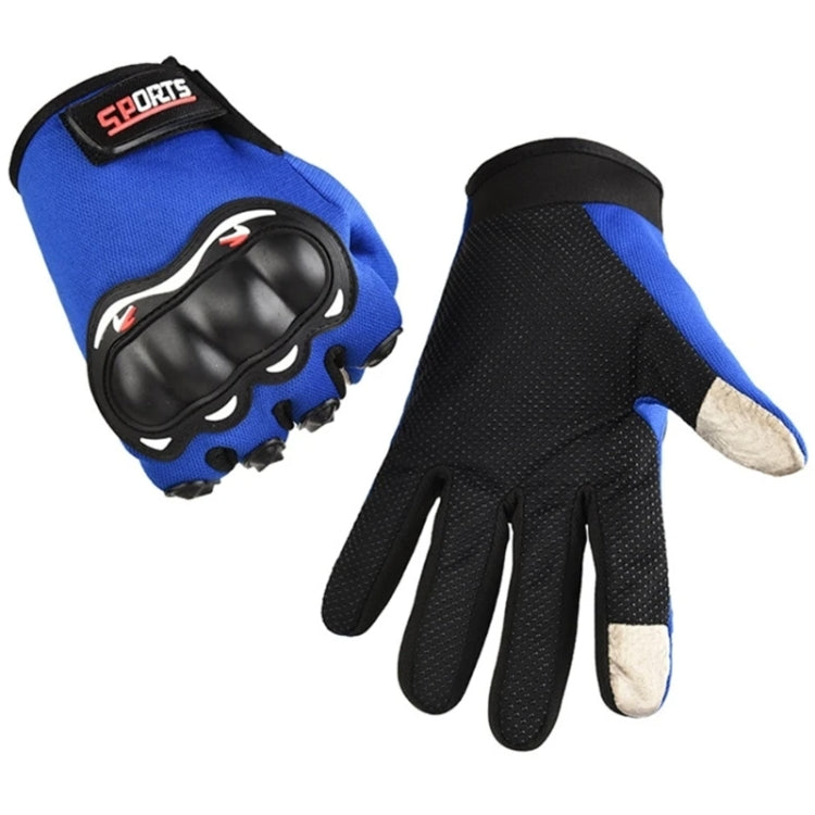 Motorcycle Gloves Men Riding Racing Anti-Slip Hard Shell Outdoor Full Finger Touchscreen Gloves, Size: Average
