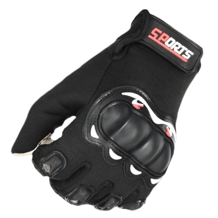 Motorcycle Gloves Men Riding Racing Anti-Slip Hard Shell Outdoor Full Finger Touchscreen Gloves, Size: Average
