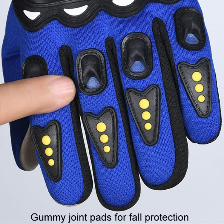 Motorcycle Gloves Men Riding Racing Anti-Slip Hard Shell Outdoor Full Finger Touchscreen Gloves, Size: Average