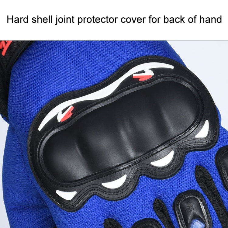 Motorcycle Gloves Men Riding Racing Anti-Slip Hard Shell Outdoor Full Finger Touchscreen Gloves, Size: Average