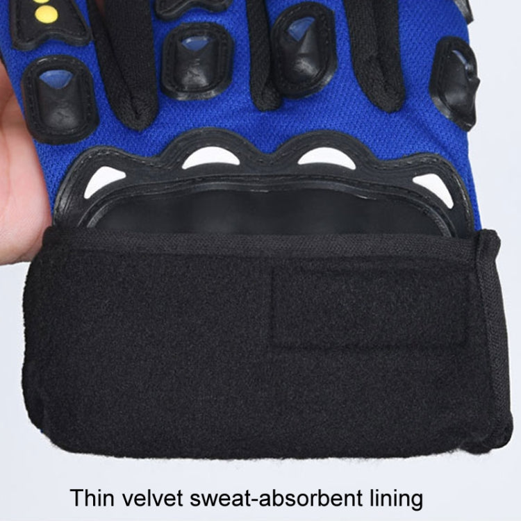 Motorcycle Gloves Men Riding Racing Anti-Slip Hard Shell Outdoor Full Finger Touchscreen Gloves, Size: Average