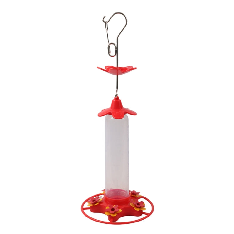 Outdoor Garden Patio Hanging Hummingbird Feeder - Red