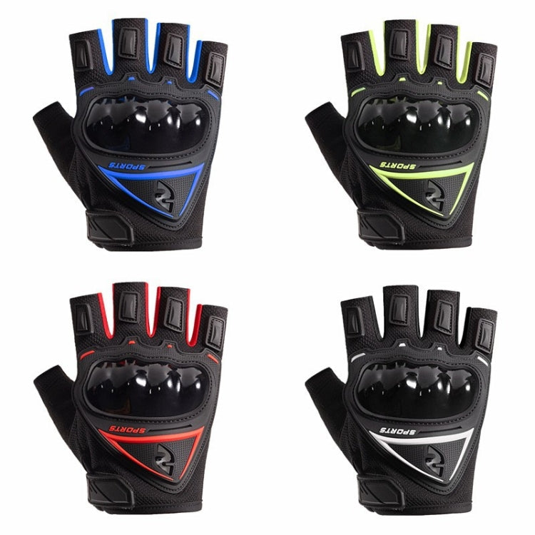 Motorcycle Protection Half Finger Gloves Men Outdoor Riding Sports Tactical Hiking Gloves, Size: Average