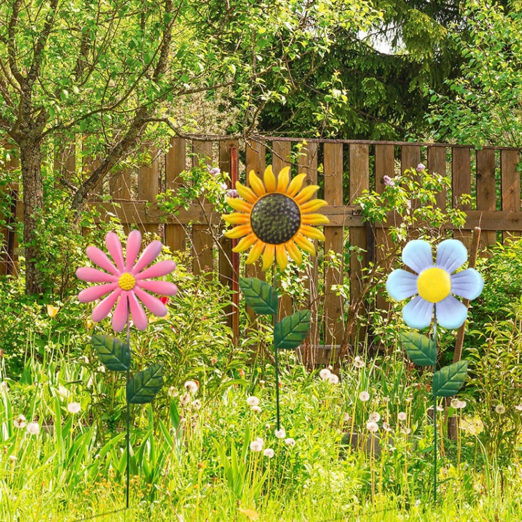 3pcs / Set Outdoor Lawn Patio Decoration Iron Flower Inserts