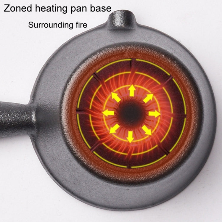 Mini Hot Oil Skillet Wooden Handle Cast Iron Pot Household Omelette Pan, Caliber: 11x6cm