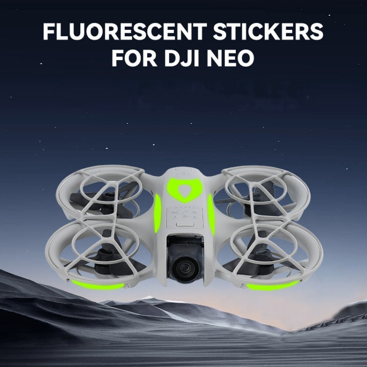 For DJI Neo RCSTQ Gradient Luminous Stickers - Fluorescent