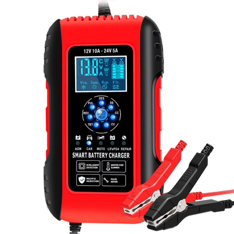 ANHTCzyx 12V/24V 6-180AH 7-Stage Smart Car Motorcycle Battery Charger