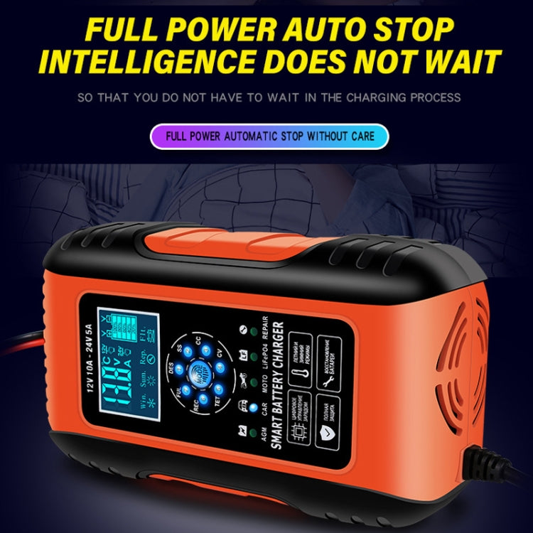 ANHTCzyx 12V/24V 6-180AH 7-Stage Smart Car Motorcycle Battery Charger