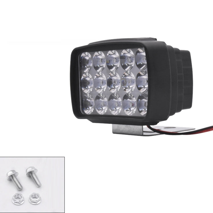 15W Electric Motorcycle External Strong LED Headlight, Specifications: With Screws